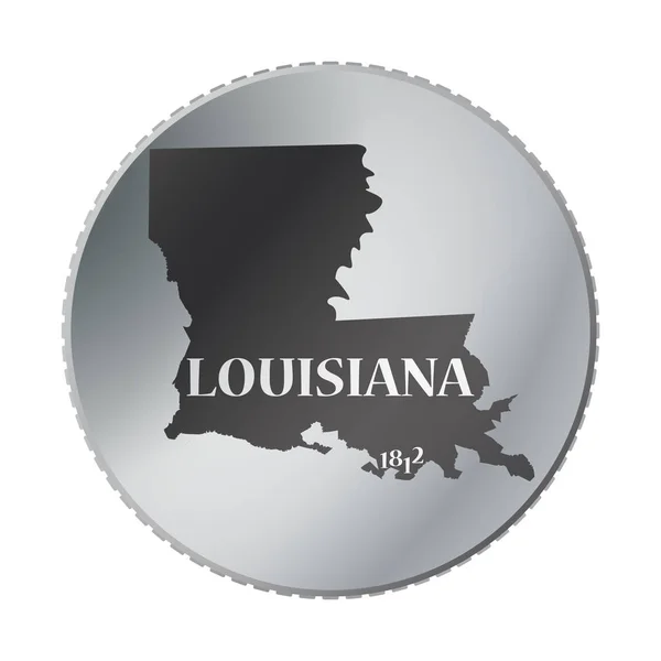 Moeda do Estado da Louisiana —  Vetores de Stock