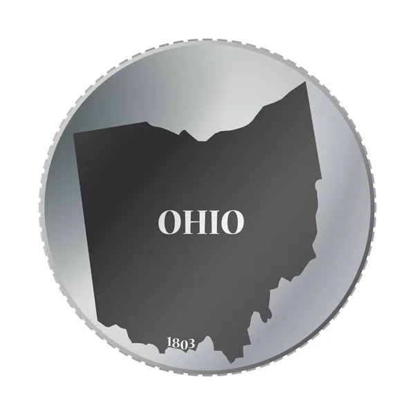 Moeda do Estado de Ohio —  Vetores de Stock