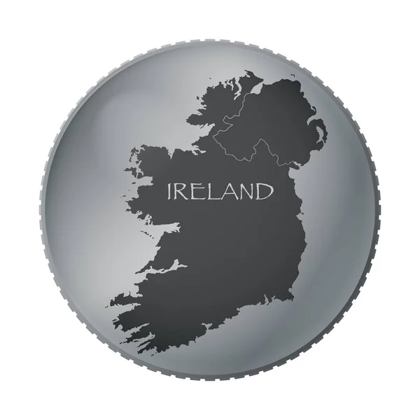 Ireland Silver Coin — Stock Vector