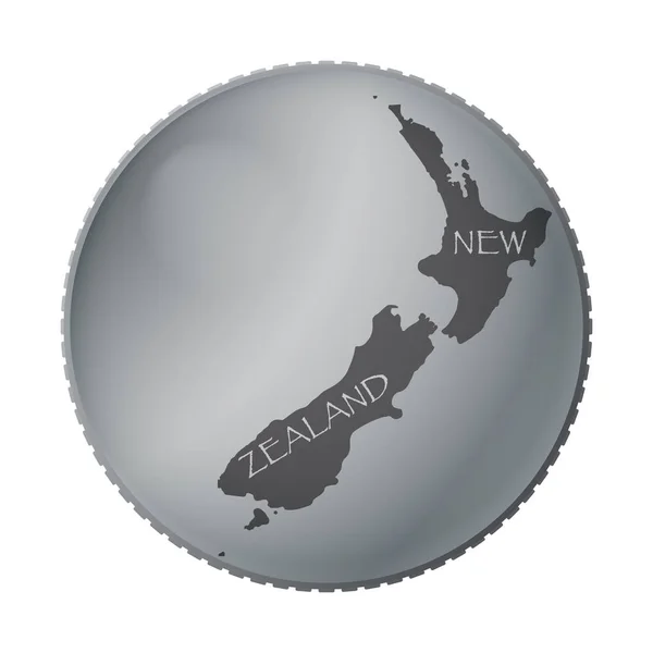 Nya Zeeland mynt — Stock vektor