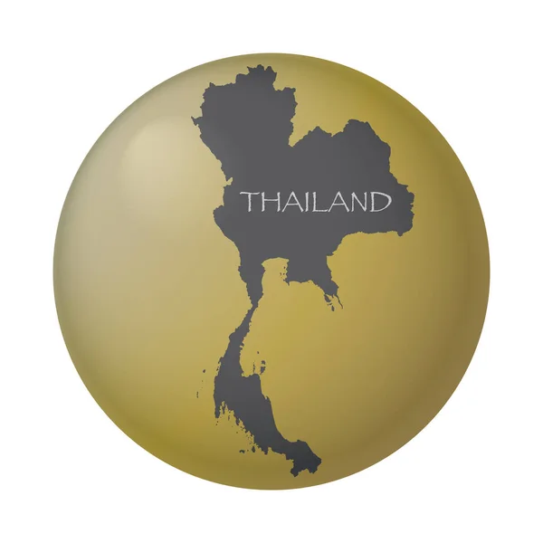 Tailandia Moneda de oro — Archivo Imágenes Vectoriales