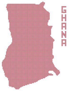 Gana Afrika nokta harita