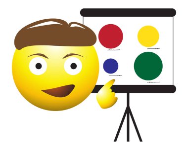 Projektör iş adam ifade