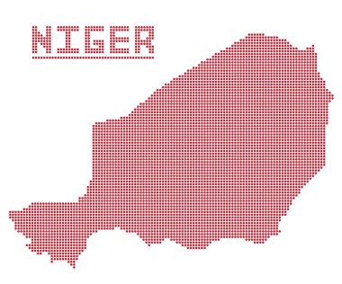 Nijer Afrika nokta harita