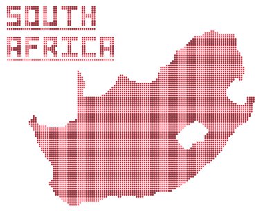 Güney Afrika nokta harita