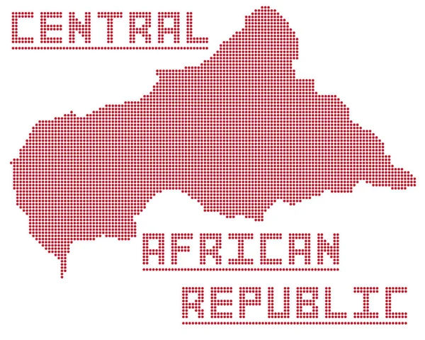 Central African Republic Dot Map