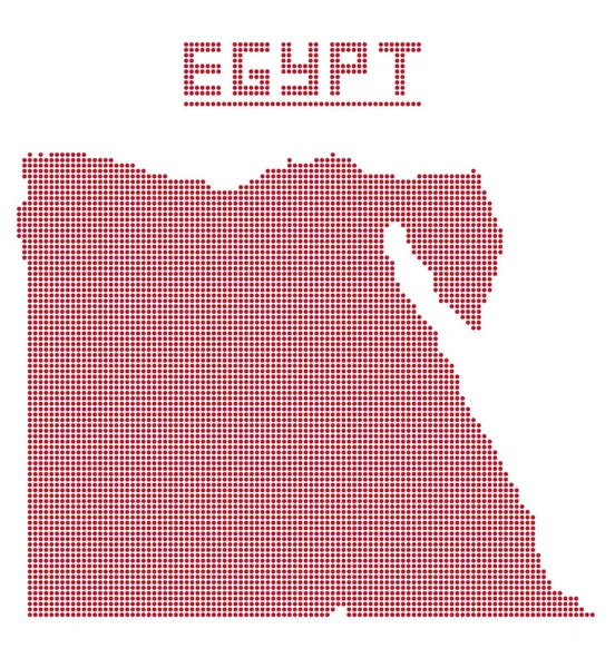 Ägypten afrika punktkarte — Stockvektor