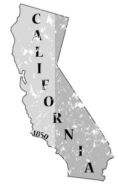 California eyalet ve tarihi Grunged