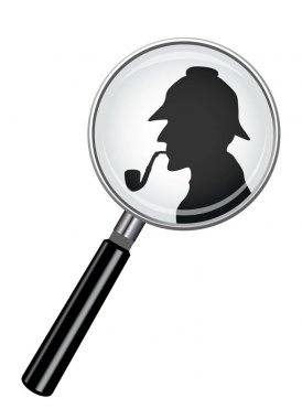 Büyüteç camı Sherlock Holmes
