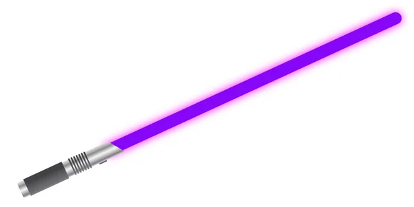 Espada de luz púrpura sólida Vector De Stock