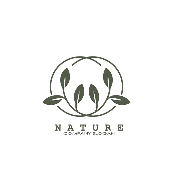Cross Circle Line Letter Nature Floral Logo Αφηρημένη Έννοια Σχεδιασμού — Διανυσματικό Αρχείο