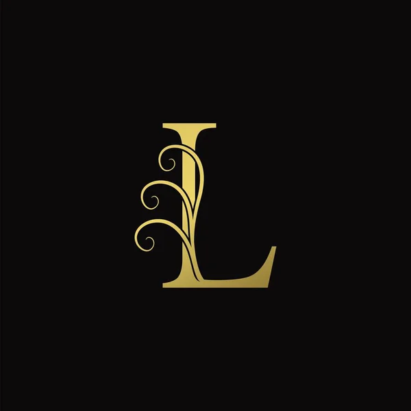 Alphabet L Letter Logo Design. Vintage, Luxurious & Ornamental