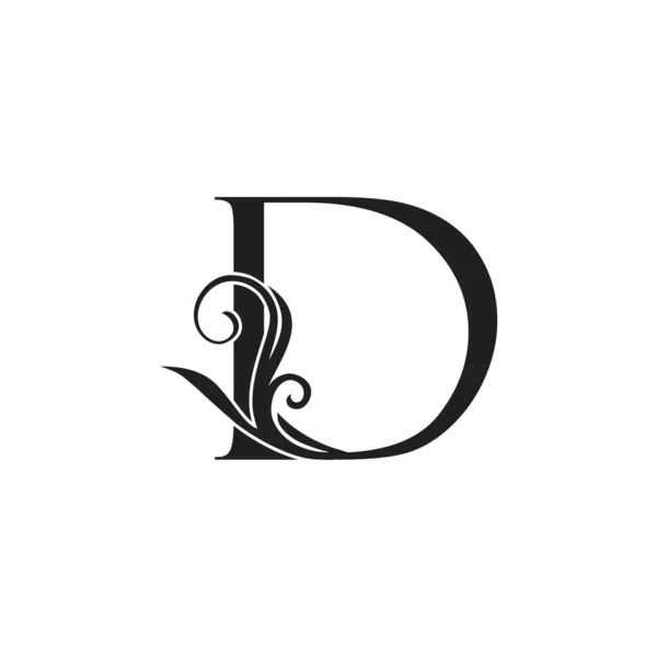 Monogram Luxury Awal Logo Huruf Vektor Desain Konsep Kemewahan Daun - Stok Vektor