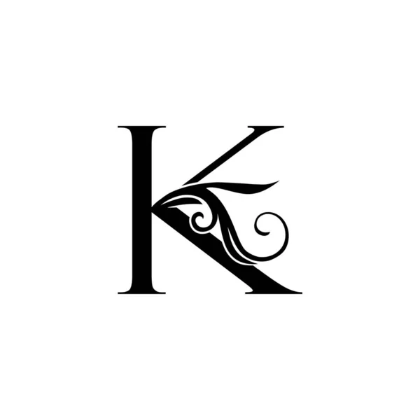 Монограма Розкішний Початковий Логотип Літера Векторний Дизайн Концепція Розкішного Квіткового — стоковий вектор