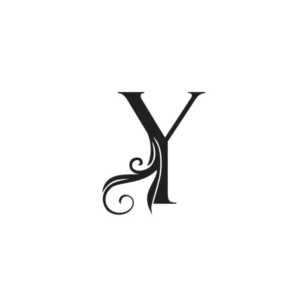 Monogram Luxury Inledande Logotyp Brev Vektor Design Koncept Lyx Blomblad — Stock vektor