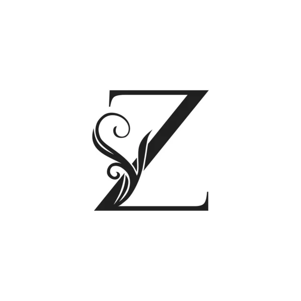 Monogram Luxury Initial Logo Letter Vector Design Concept Luxury Floral — Stock Vector