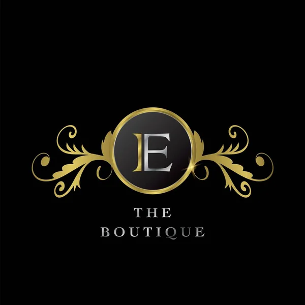 Golden Circle Logo Luxury Boutique Projekt Wektorowy — Wektor stockowy