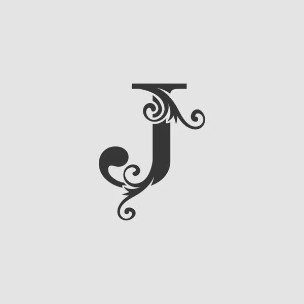 Monogram Luxury Letter Concetto Design Vettoriale Icona Logo Iniziale — Vettoriale Stock