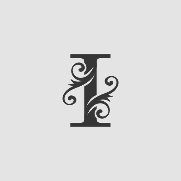 Monogram Luxury Letter Concetto Design Vettoriale Icona Logo Iniziale — Vettoriale Stock