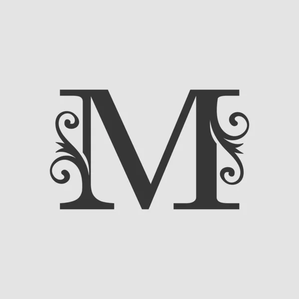 Монограмма Роскошное Письмо Начальный Логотип Концепция Вектора Логотипа — стоковый вектор