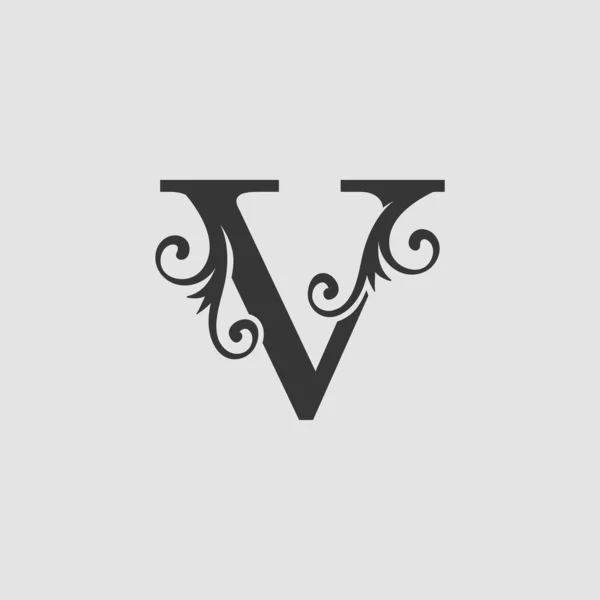 Монограма Розкішна Літера Початковий Логотип Піктограма Векторний Дизайн Концепція — стоковий вектор