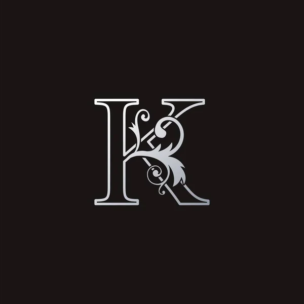 简写奢华首字母K标志图标 简约奢华商务向量设计概念 — 图库矢量图片