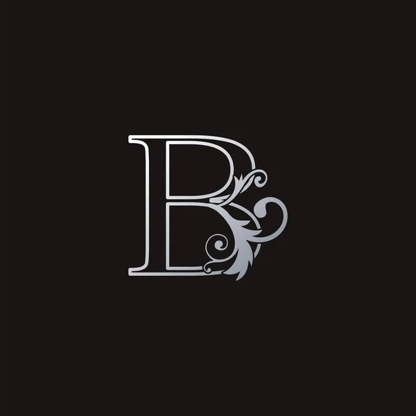 Monograma Esquema Lujo Carta Inicial Logo Icono Lujos Simples Negocio — Vector de stock