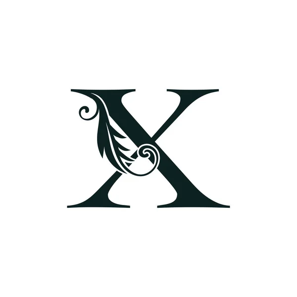 Monogram Initial Letter Luxe Logo Icoon Luxe Vector Ontwerp Concept — Stockvector