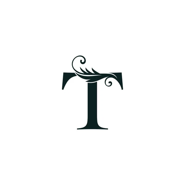Monogram初期の手紙T高級ロゴアイコン ヴィンテージ高級ビジネスのための豪華なベクトルデザインコンセプトアルファベット文字 — ストックベクタ