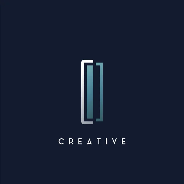Abstract Techno Outline Letter Logo Vector Design — 스톡 벡터