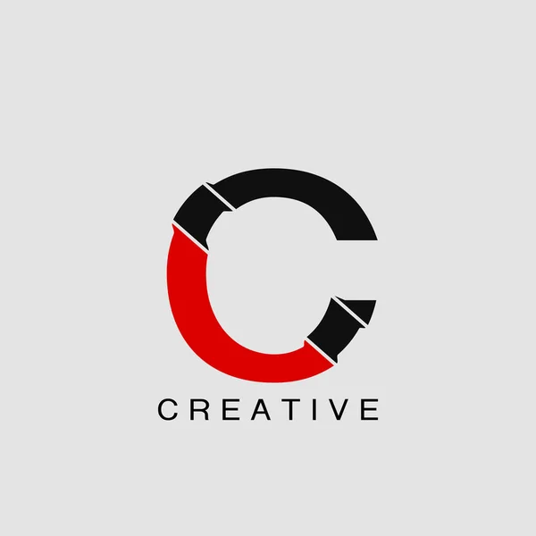 Monogram Abstract Techno Initial Letter Logo Icon Vector Design — Stock Vector