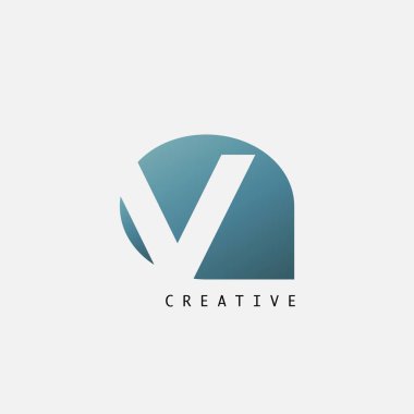 Soyut Techno Letter V Logo Simgesi, vektör tasarım kavramı taç yaprağı şekli teknoloji, işletme, finans, baş harfler ve daha fazla iş kimliği simgesi ile birlikte.