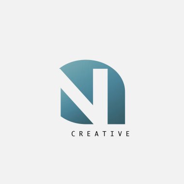 Soyut Techno Letter N Logo Simgesi, vektör tasarım kavramı taç yaprağı şekli teknoloji, işletme, finans, baş harfler ve daha fazla iş kimliği simgesi ile birlikte.