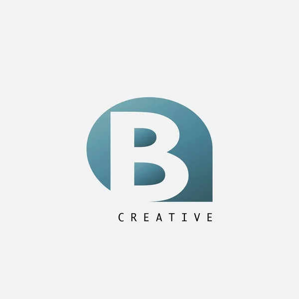 ビジネス イニシャルなどのビジネスアイデンティティのための文字のロゴアイコンを持つベクトルデザインの概念花弁の形 — ストックベクタ