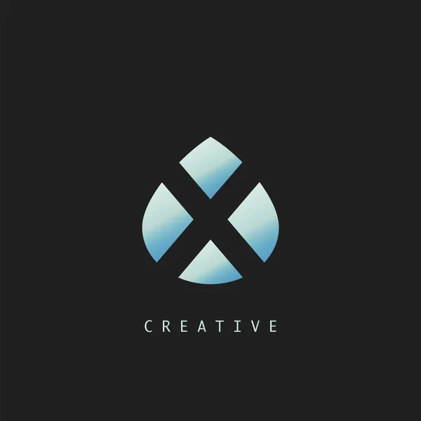 Icono Abstracto Del Logotipo Techno Letter Concepto Diseño Vectorial Forma — Archivo Imágenes Vectoriales