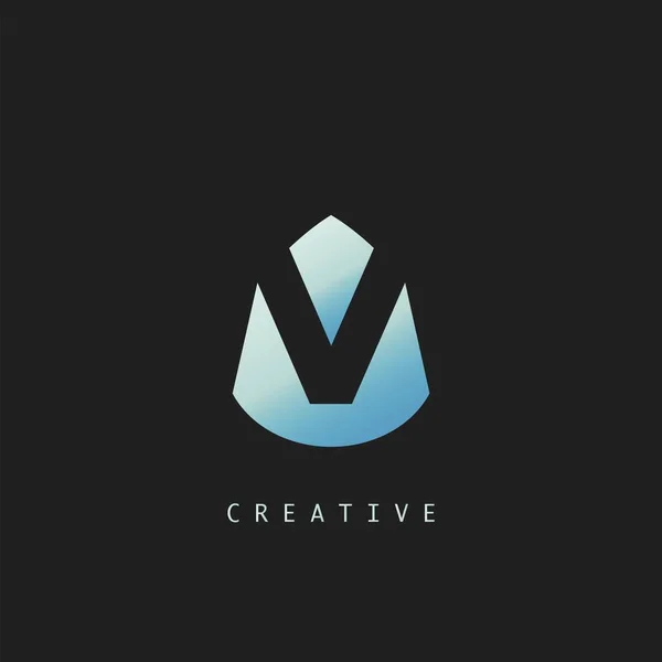 Abstract Techno Letter Logo Εικονίδιο Διανυσματικό Σχέδιο Έννοια Νερό Πτώση — Διανυσματικό Αρχείο