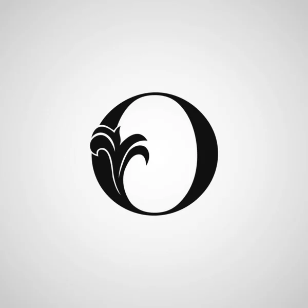 Монограмма Письма Знак Начального Логотипа Простая Концепция Векторного Дизайна Роскоши — стоковый вектор
