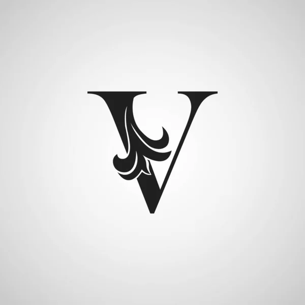Letter Monogram Initial Logo Εικονίδιο Απλή Πολυτέλεια Διάνυσμα Έννοια Σχεδιασμό — Διανυσματικό Αρχείο