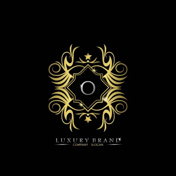 Golden Letter Luxury Brand Logo Konsep Desain Vektor Untuk Bisnis - Stok Vektor