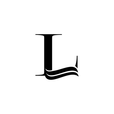 Monogram Başlangıç Harfi L Logo Simgesi Lüks Vektör Tasarımı Konsepti .