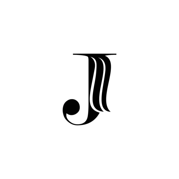 Monogram Initial Letter Logo Icon Luxury Vector Design Concept — 스톡 벡터