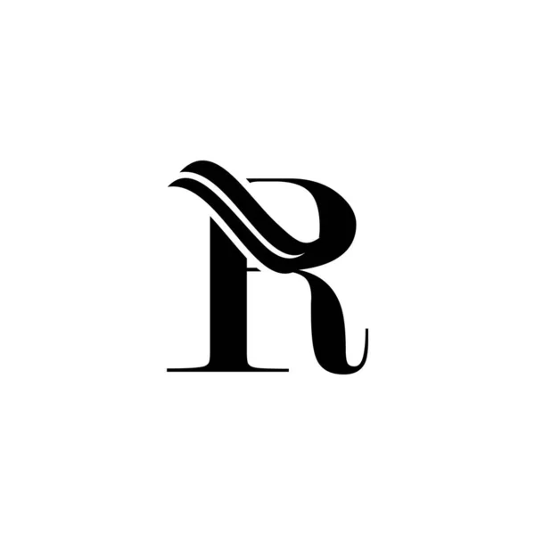 Monograma Carta Inicial Logo Ícone Conceito Design Vetor Luxo —  Vetores de Stock