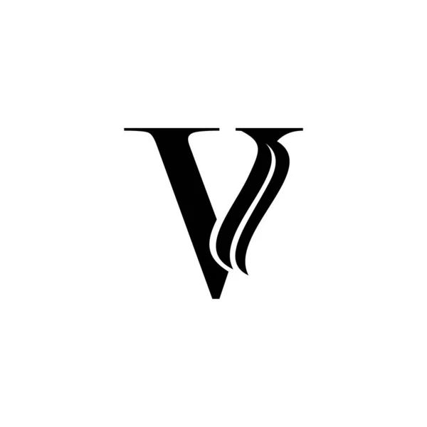 Mongram Initial Letter Logo Icon Luxury Vector Design Concept — 스톡 벡터