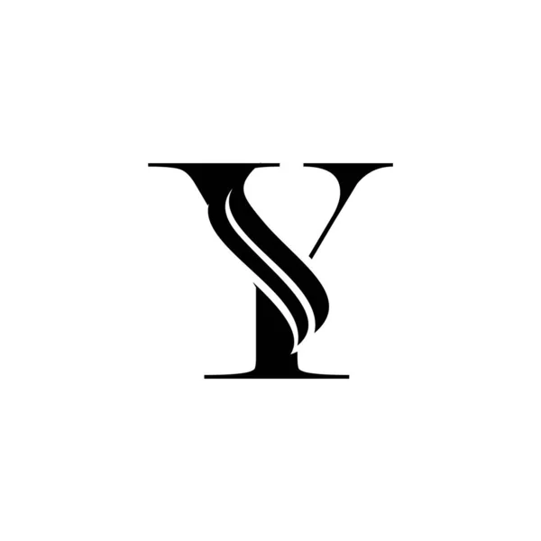 Monogramm Anfangsbuchstabe Logo Icon Luxury Vector Design Concept — Stockvektor