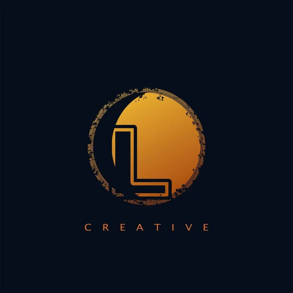Abstract Circle Initial Letter Logo Icon Vector Design Concept Business — 스톡 벡터
