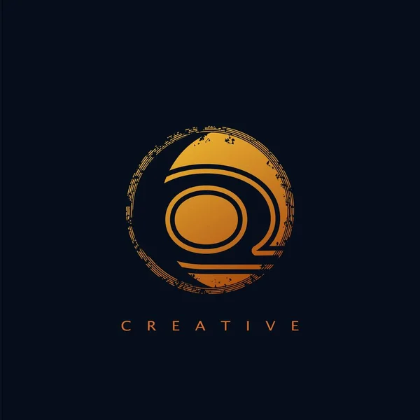 Abstract Circle Initial Letter Logo Icon Vector Design Concept Business — 스톡 벡터