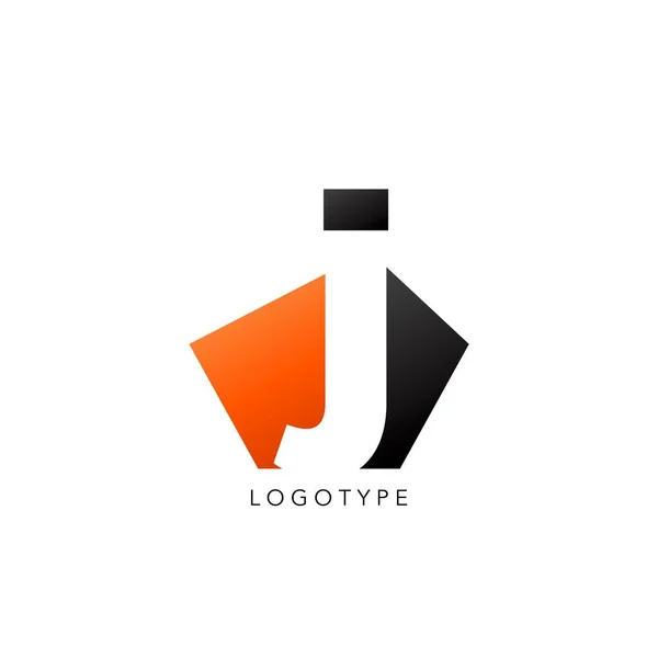 Initiële Letter Logo Icoon Vector Ontwerp Concept Abstracte Techno Geometrische — Stockvector