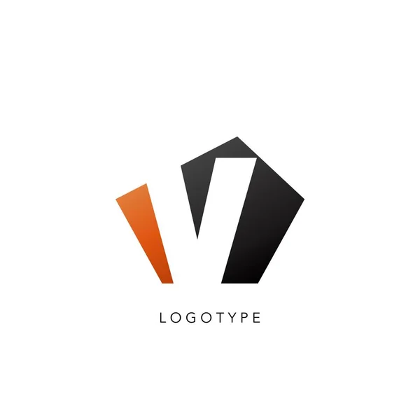 Initiële Letter Logo Pictogram Vector Ontwerp Concept Abstracte Techno Geometrische — Stockvector