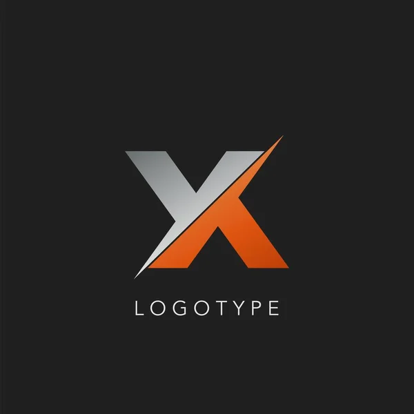 概要頭文字Xロゴアイコンベクトルデザインコンセプト — ストックベクタ