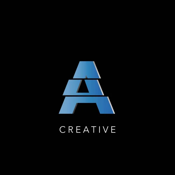 Lettre Initiale Logo Icône Simple Abstrait Techno Logo Vectoriel Design — Image vectorielle